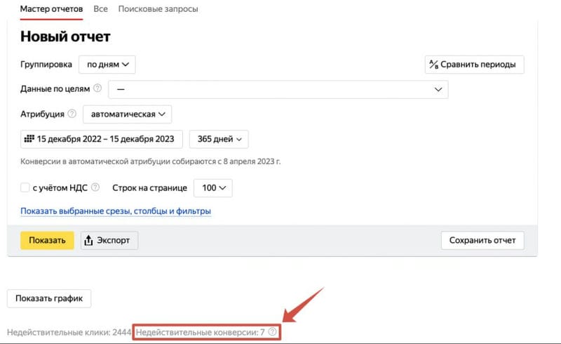 Яндекс добавляет отчет о недействительных конверсиях в Директ