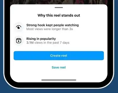 Instagram* тестирует подсказки Reels, объясняющие популярность видео