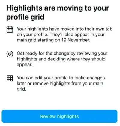 Instagram* перенесёт «Актуальные» истории в отдельную вкладку в профиле