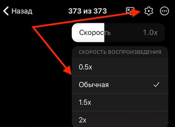 Telegram добавил функцию управления скоростью воспроизведения видео