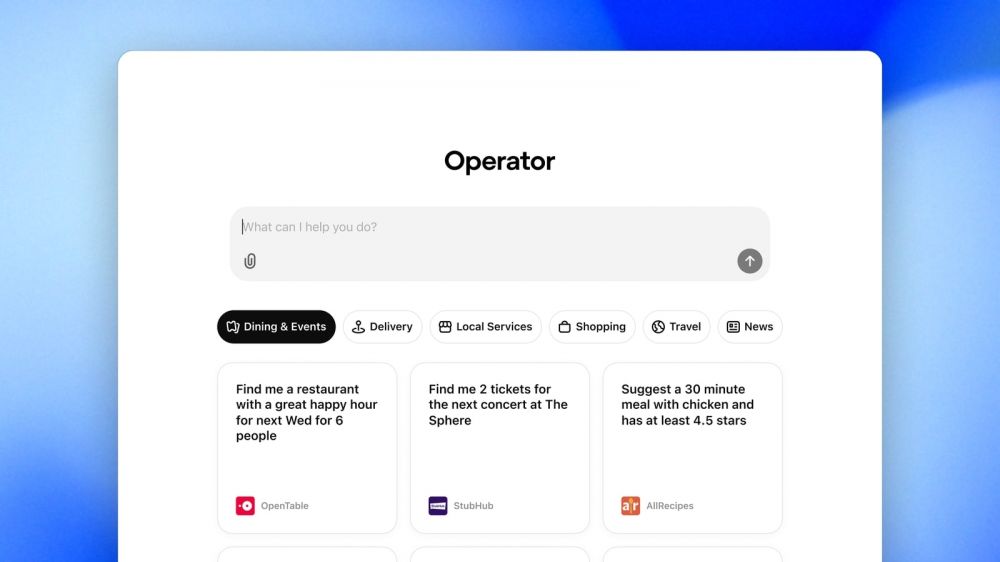 OpenAI представила ИИ-агента Operator — умный помощник для браузера