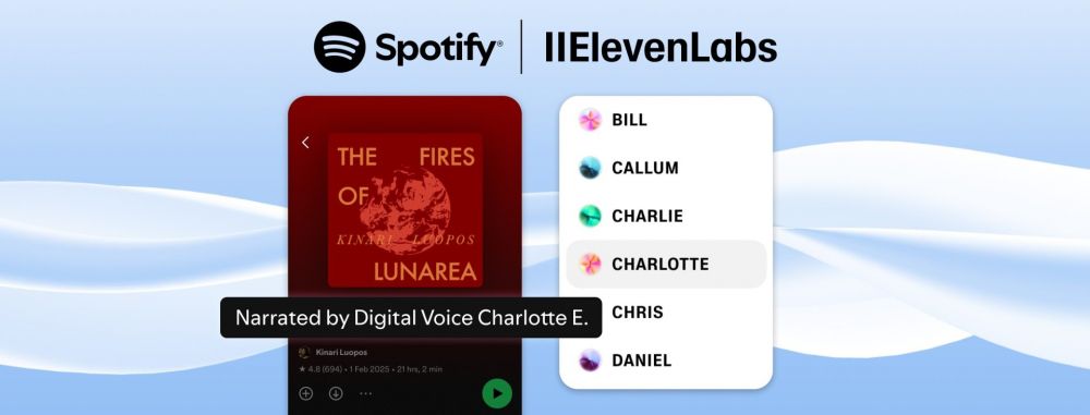 Spotify позволит авторам выпускать аудиокниги с ИИ-озвучкой