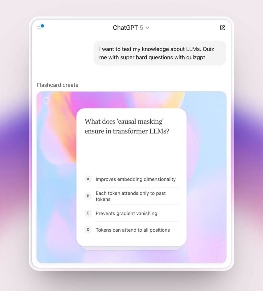 ChatGPT научился делать квизы прямо в чате — по запросу &laquo;quizgpt&raquo;