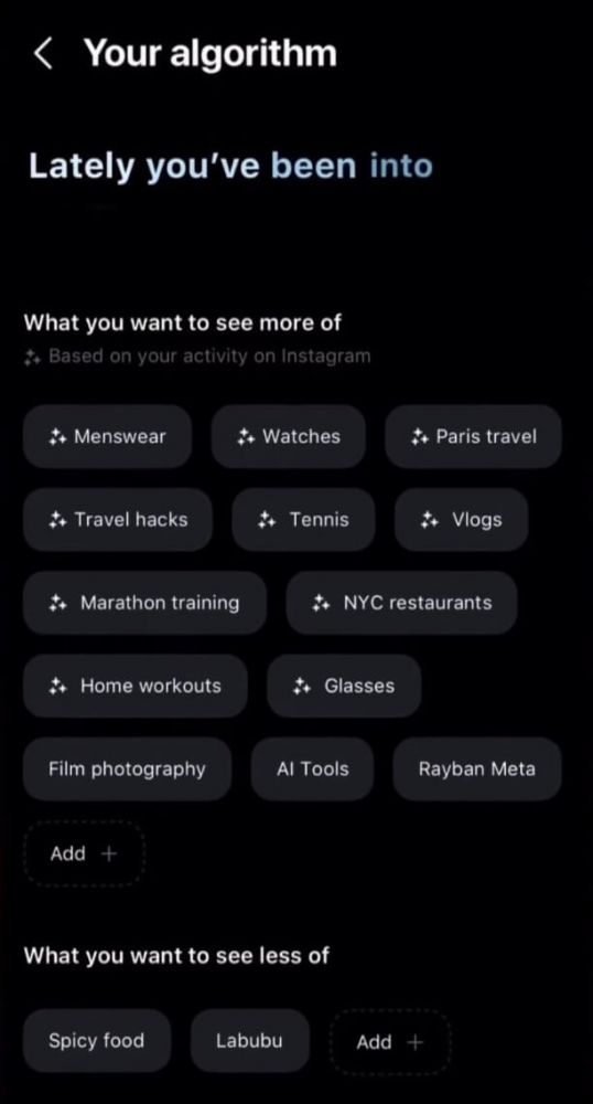 Instagram* позволит вручную настраивать алгоритмы рекомендаций в Reels