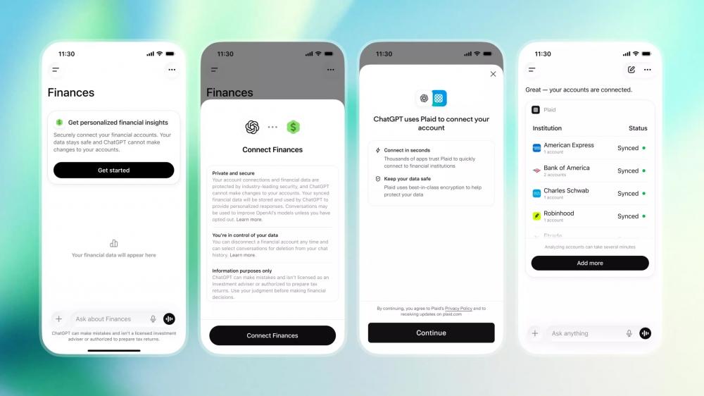 OpenAI начала тестировать функцию «Финансы» в ChatGPT