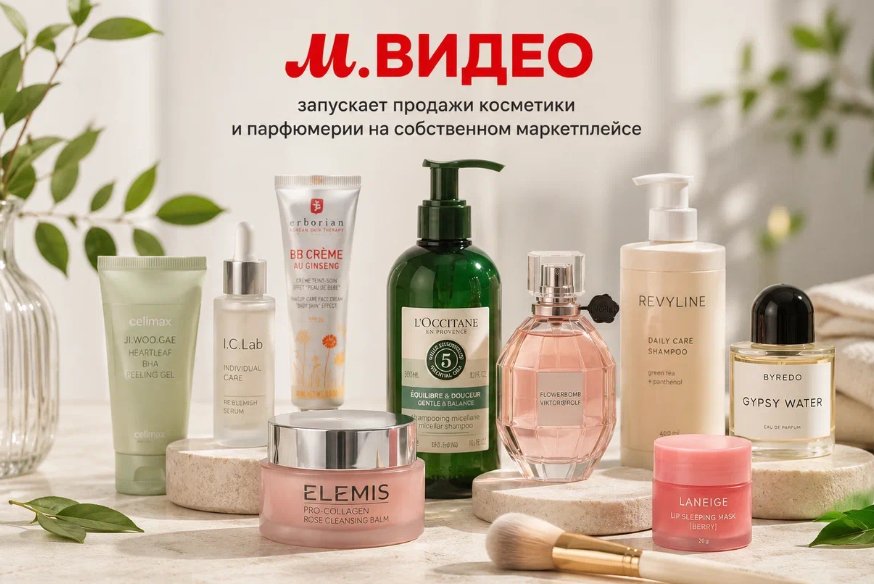 «М.Видео» начинает продавать косметику и парфюмерию на собственном маркетплейсе