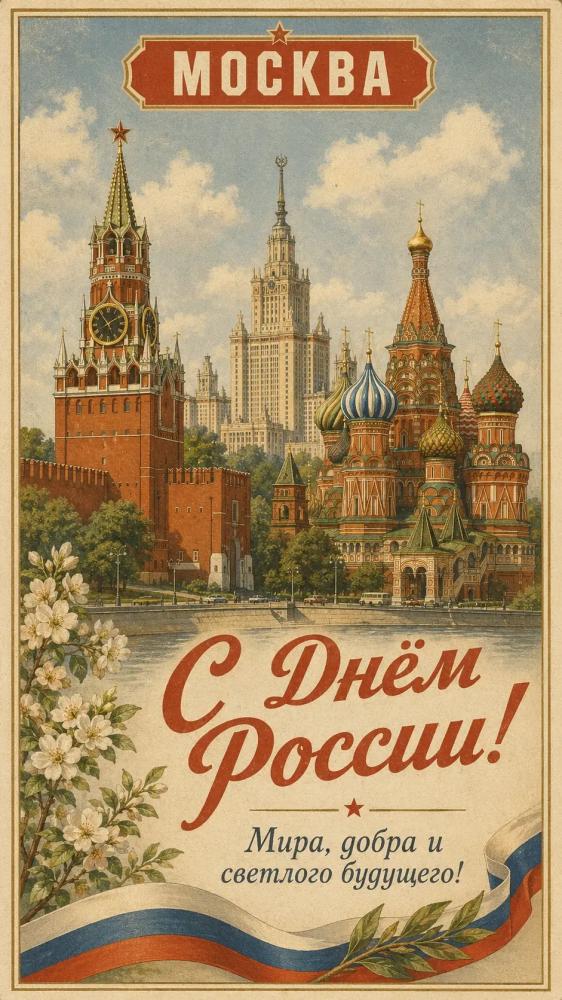 Промты для фото и открыток ко Дню России, +нейросети для генерации