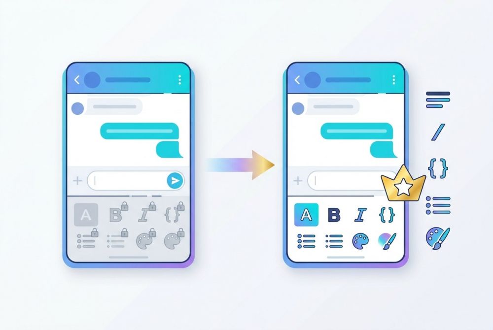 Telegram ограничил расширенное форматирование сообщений для пользователей без Premium