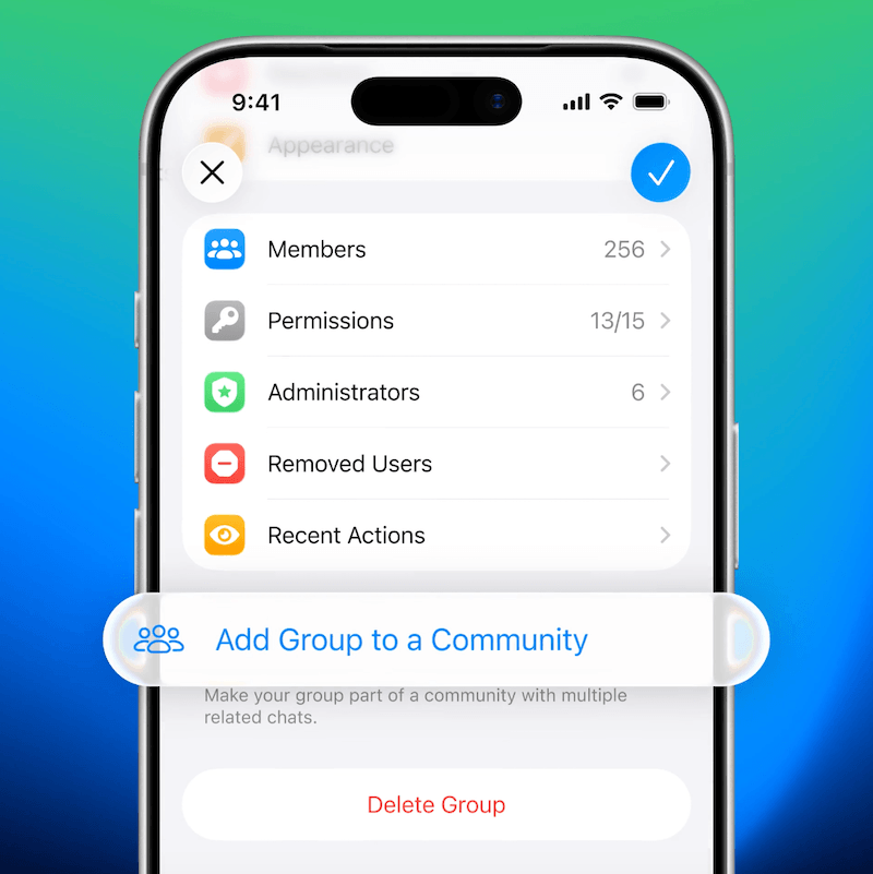 Telegram представил сообщества — в них можно объединять группы, каналы и ботов
