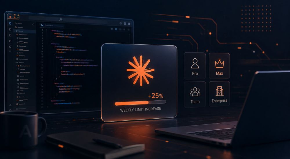 Anthropic повысит недельные лимиты Claude Code на 25%