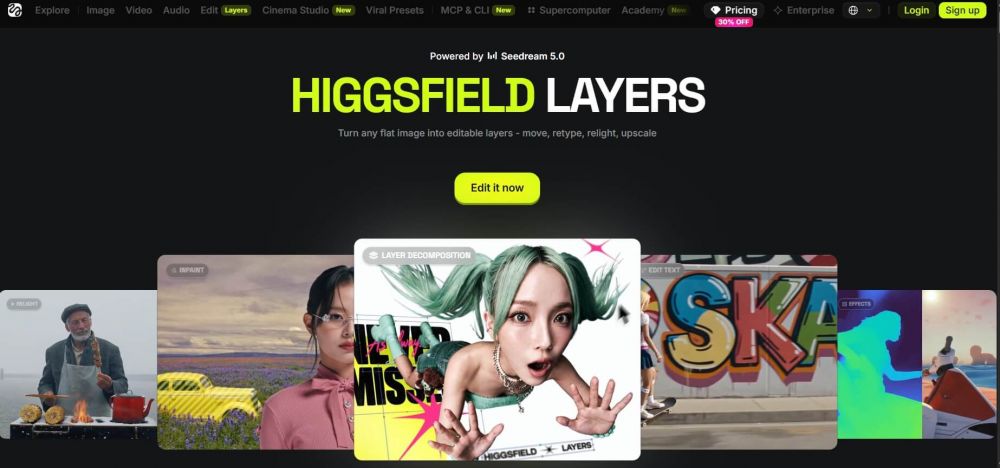Higgsfield запустила Layers для разделения изображений на редактируемые слои
