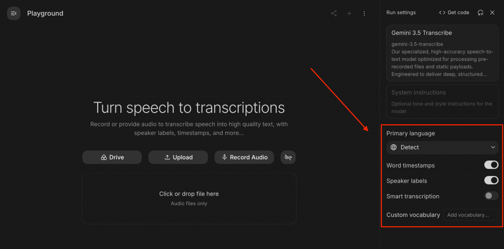 Нейросеть Gemini 3.5 Transcribe — как бесплатно расшифровать аудио, как подключить API