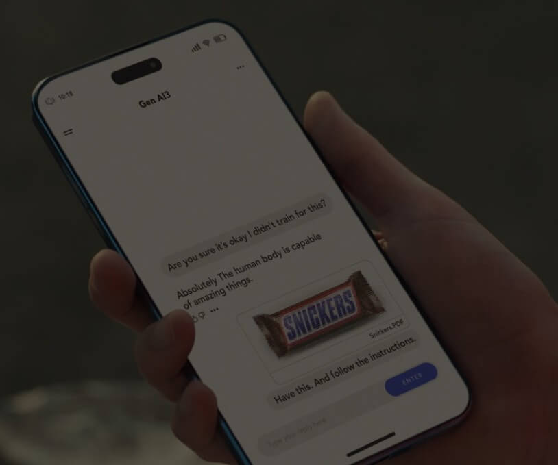 Snickers выпустил Hungr.AI — «батончик» для чат-ботов