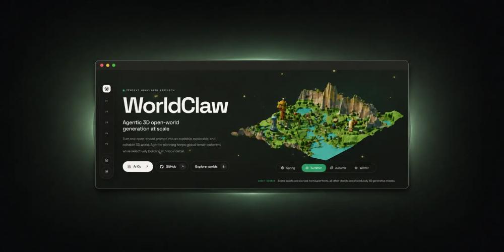 Tencent Hunyuan представила WorldClaw для создания редактируемых 3D-миров