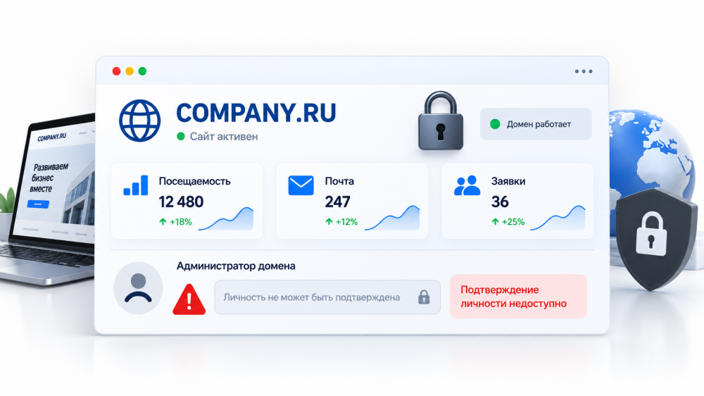 Что делать, если домен компании зарегистрирован на умершего