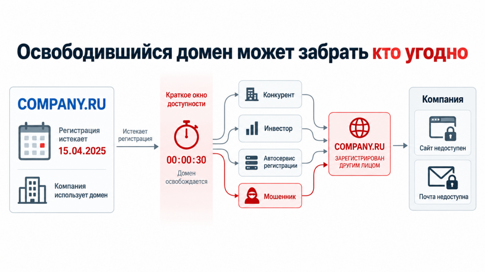 Что делать, если домен компании зарегистрирован на умершего