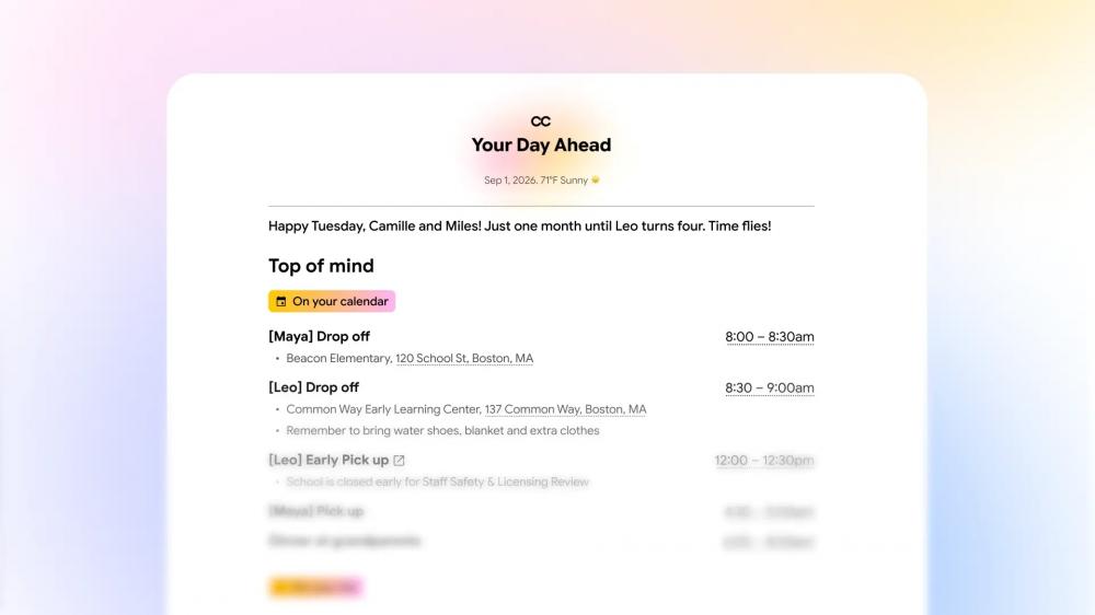 Google превратила CC в семейного ИИ-агента — им могут пользоваться до шести человек