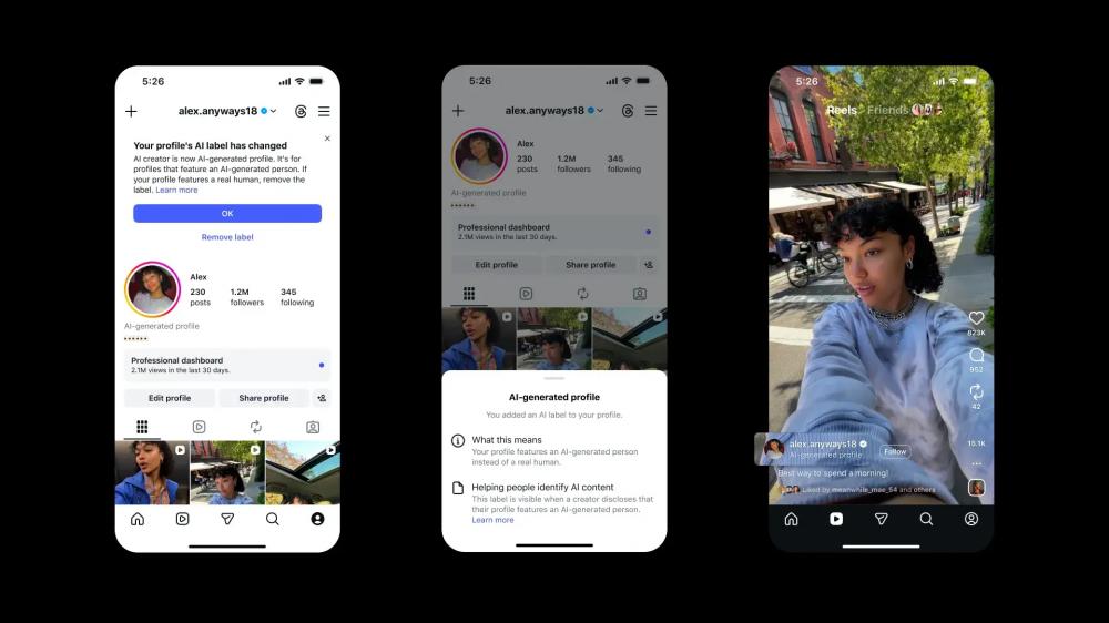 Instagram* урежет охват ИИ-профилей без отметок
