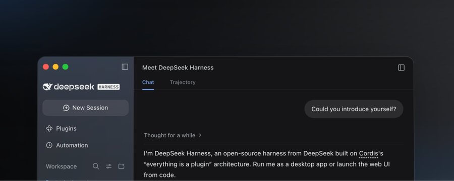 DeepSeek выпустила Harness v0.2 — приложение для macOS и Windows