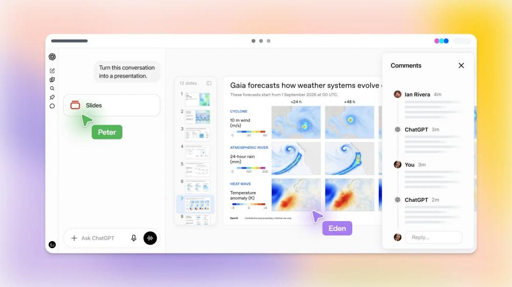 OpenAI запустила ChatGPT Slides — редактор презентаций внутри ChatGPT